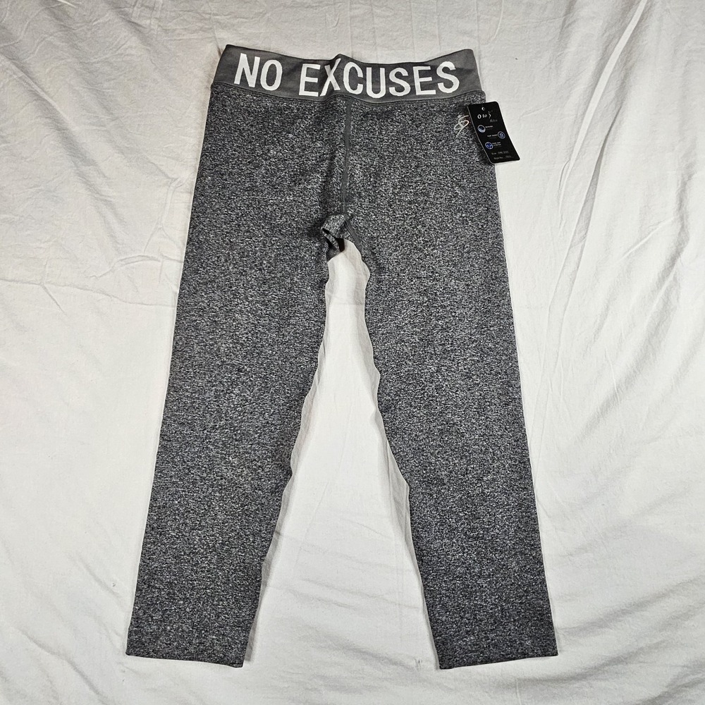 OtoS Active Leggings No Excuses Heather Gray Yoga Pants One Size NWT Gym Workout